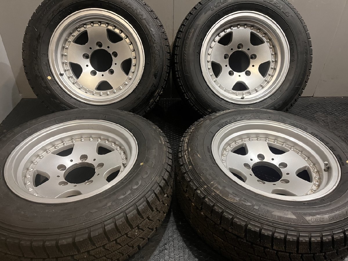 タイヤ未使用【GOODYEAR ICENAVI ZEA II 205/70R15】スタッドレス【PTH 15インチ 7J5HPCD139.7-13】ジムニー　(VTM915)_画像1