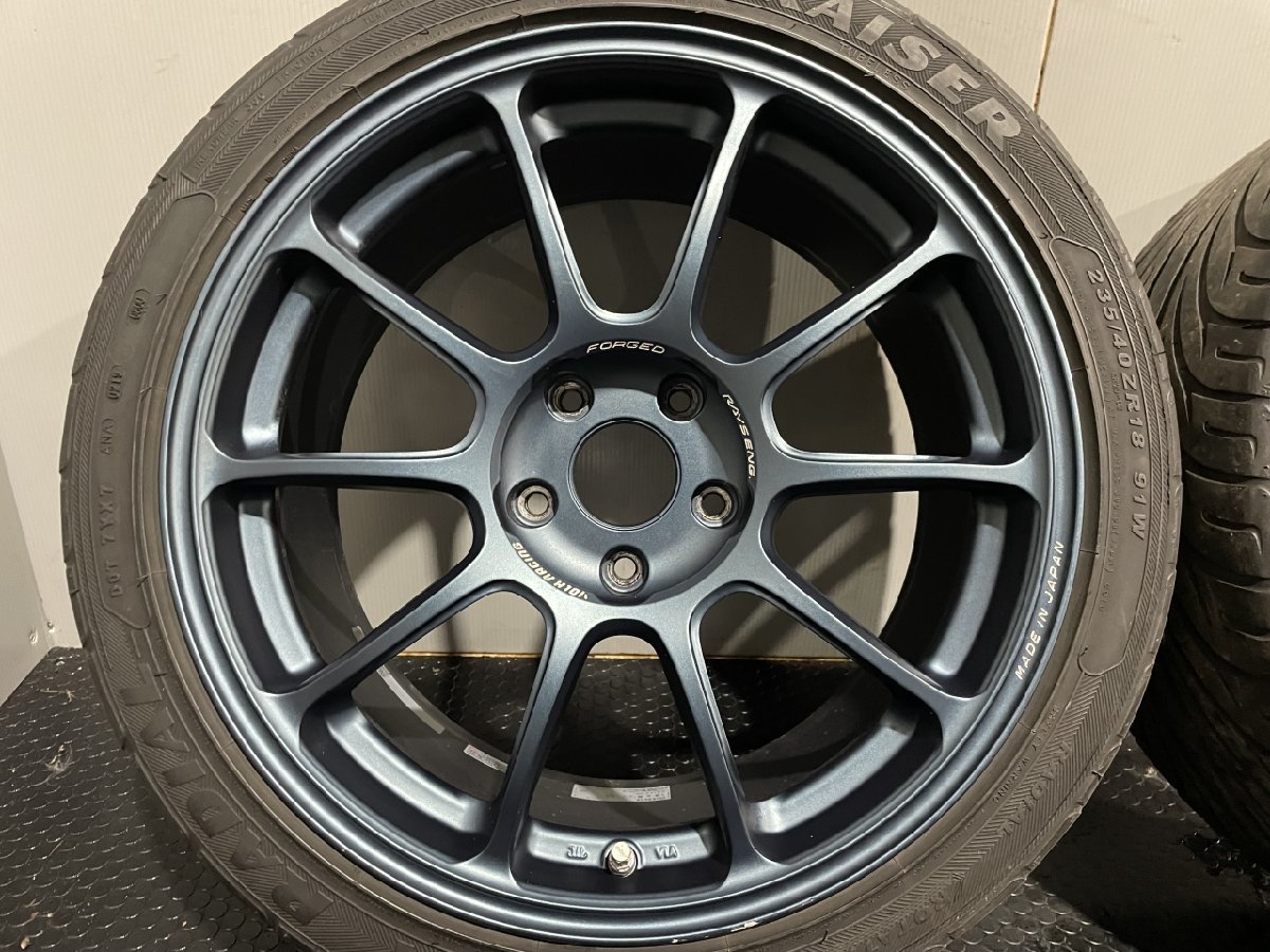 【KENDA KAISER 235/40ZR18】夏タイヤ【RAYS VOLK RACING ZE40 レイズ ボルクレーシング 18インチ 8.5J5HPCD114.3+42】19年製　(MTW44)_画像2