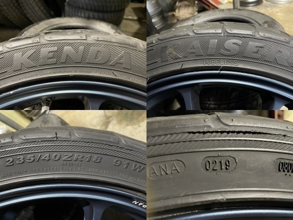 【KENDA KAISER 235/40ZR18】夏タイヤ【RAYS VOLK RACING ZE40 レイズ ボルクレーシング 18インチ 8.5J5HPCD114.3+42】19年製　(MTW44)_画像10