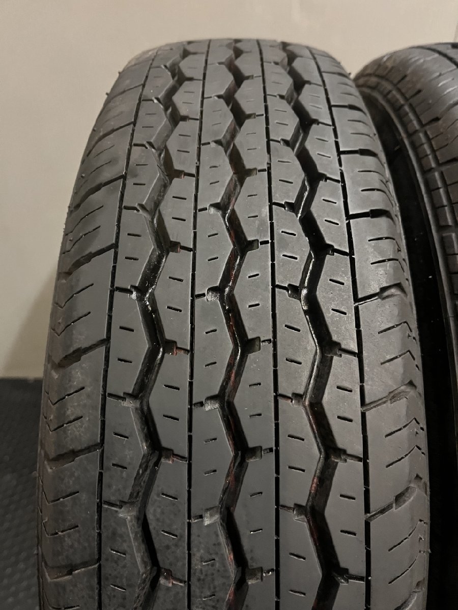 BS BRIDGESTONE ECOPIA RD613 STEEL 195/80R15 103/101N LT 15インチ 夏タイヤ 4本 22年製 バリ溝 キャラバン ハイエース等　(TF250)_画像2