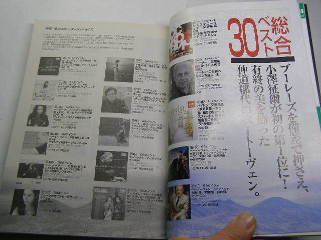 レコード芸術2008.2. 第32回リーダーズ・チョイス 付録無 中古品 定価1250円 310+52頁 音楽之友社刊 経年黄ばみ少有 送188_画像4