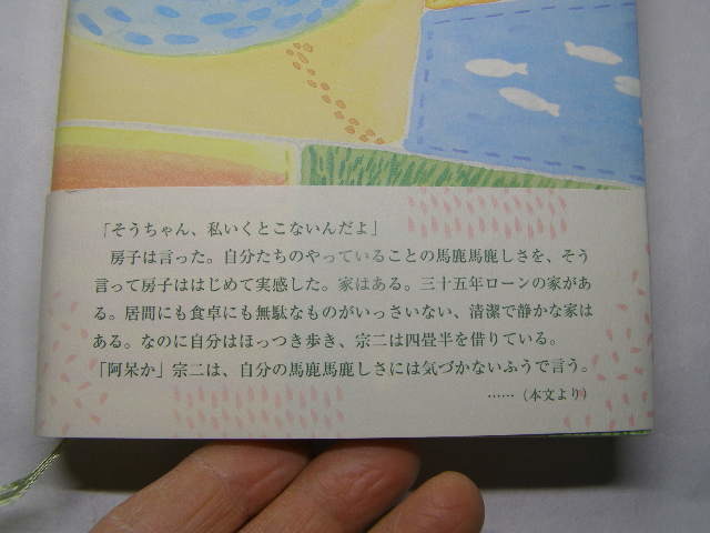 角田光代著 庭の桜、隣の犬 夫婦を描く 帯付良品 講談社刊2005年3刷 定価1600円 282頁 経年黄ばみ少有 単行2冊程送188 同梱包大歓迎_画像2