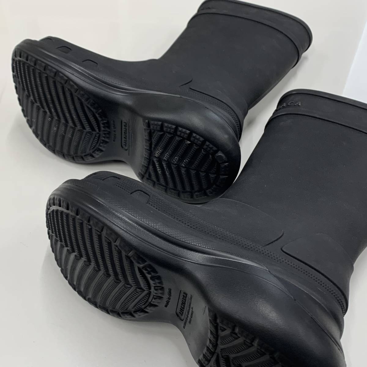 8577 Balenciaga Crocs Raver ботинки черный 