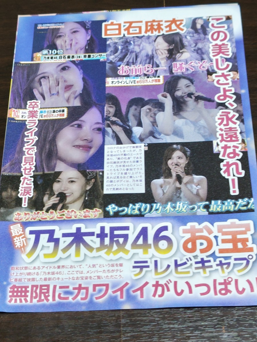 乃木坂４６お宝テレビキャプ無限　白石麻衣　遠藤さくら　山下美月　佐藤瑠果　斎藤飛鳥　高山一実　秋元真夏　和田まあや　他切り抜き４p_画像1