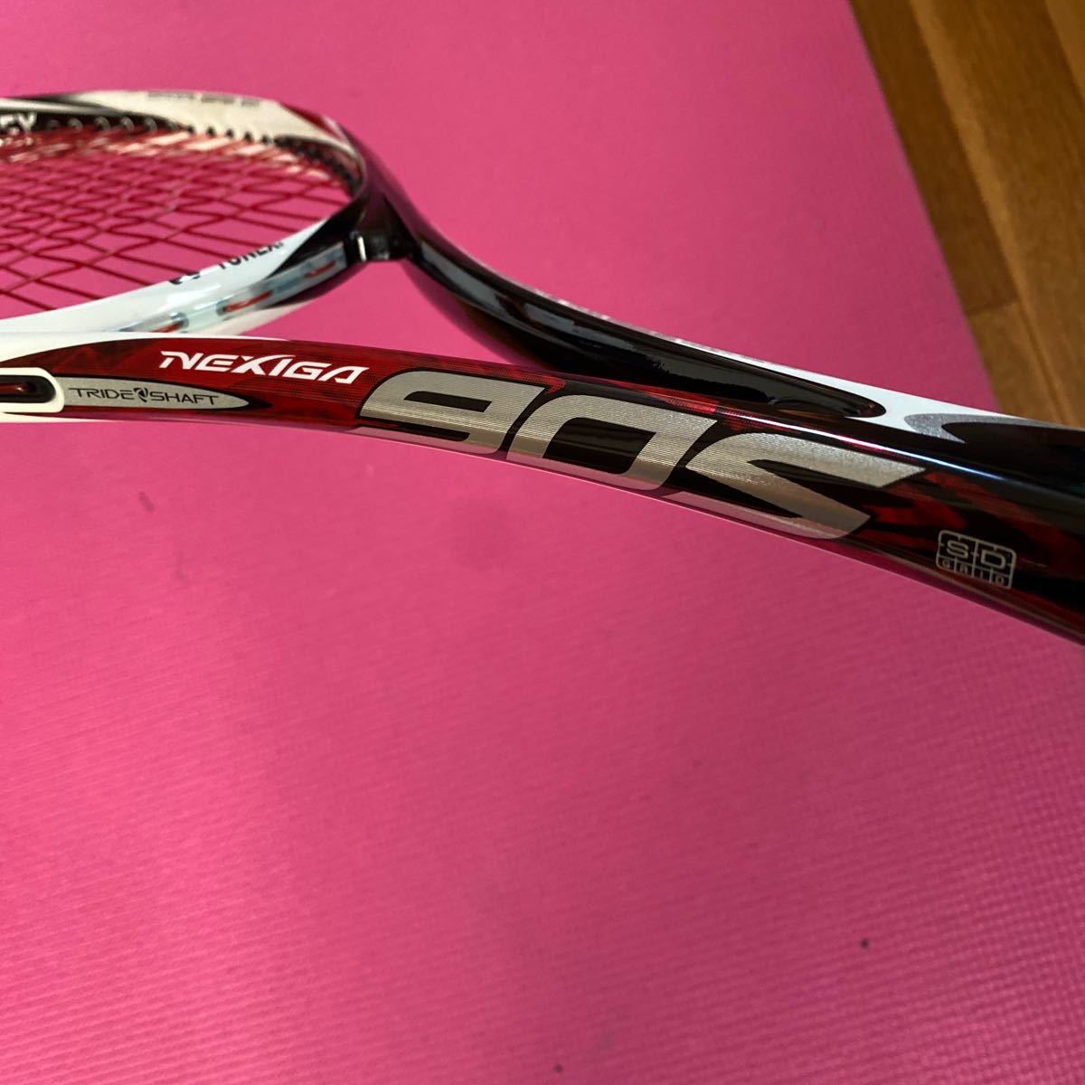 ◆YONEX ヨネックス NEXIGA 90S ソフトテニスラケット UL1サイズ 85SQ.in USED美品◆ストローク向け_画像3