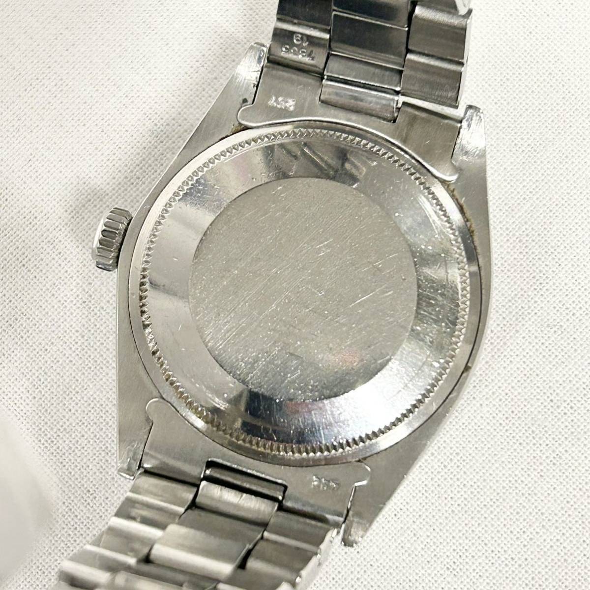 ROLEX 1500 Oyster Perpetual Date Blue Automatic Riveted Bracelet ロレックス オイスターパーペチュアル デイト ブルー リベットブレス_画像8