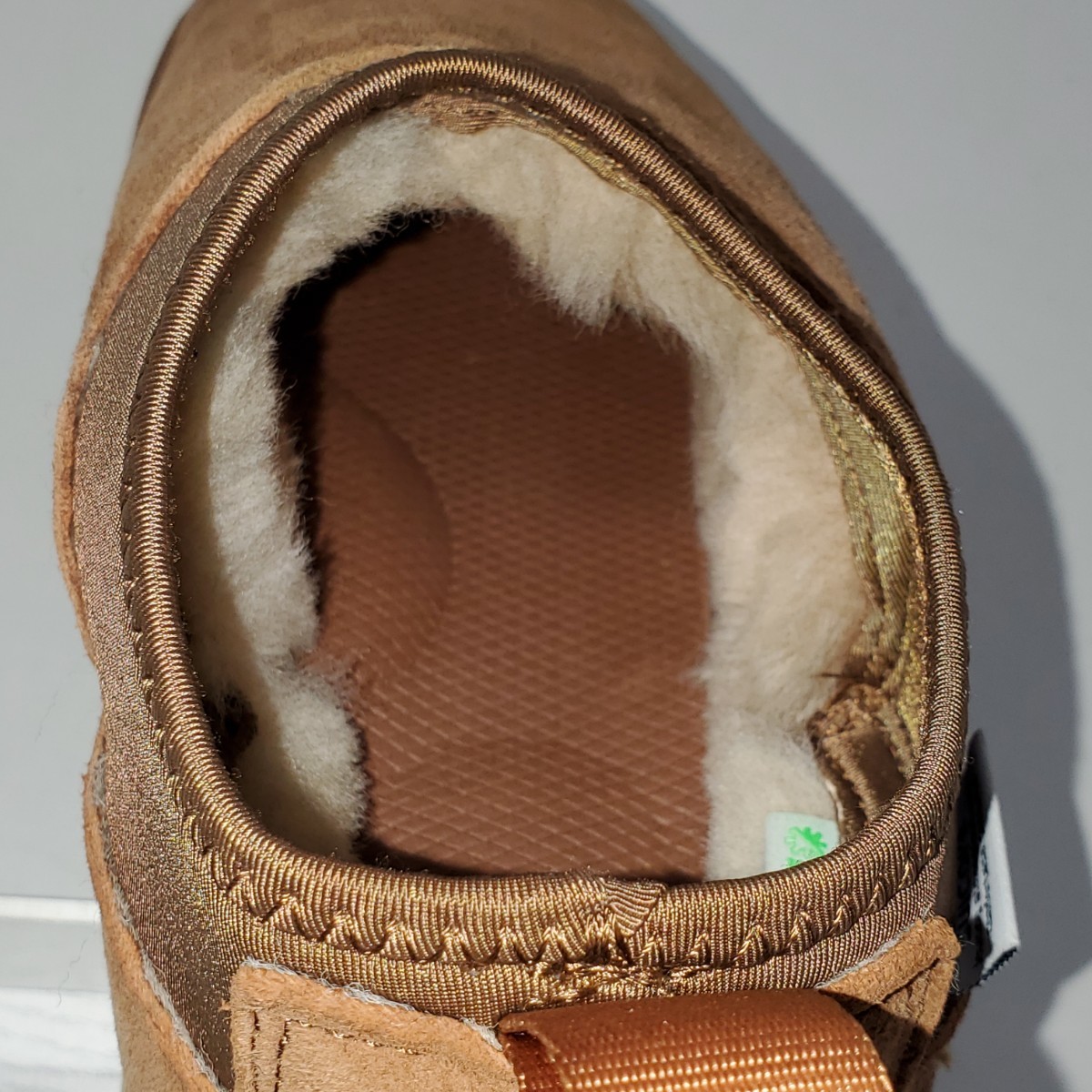 美品◆suicoke MOUTON SABO スイコック ムートン サボ スリッポン スエードレザー レディース(37■24.0cm) ベージュブラウン系_画像9