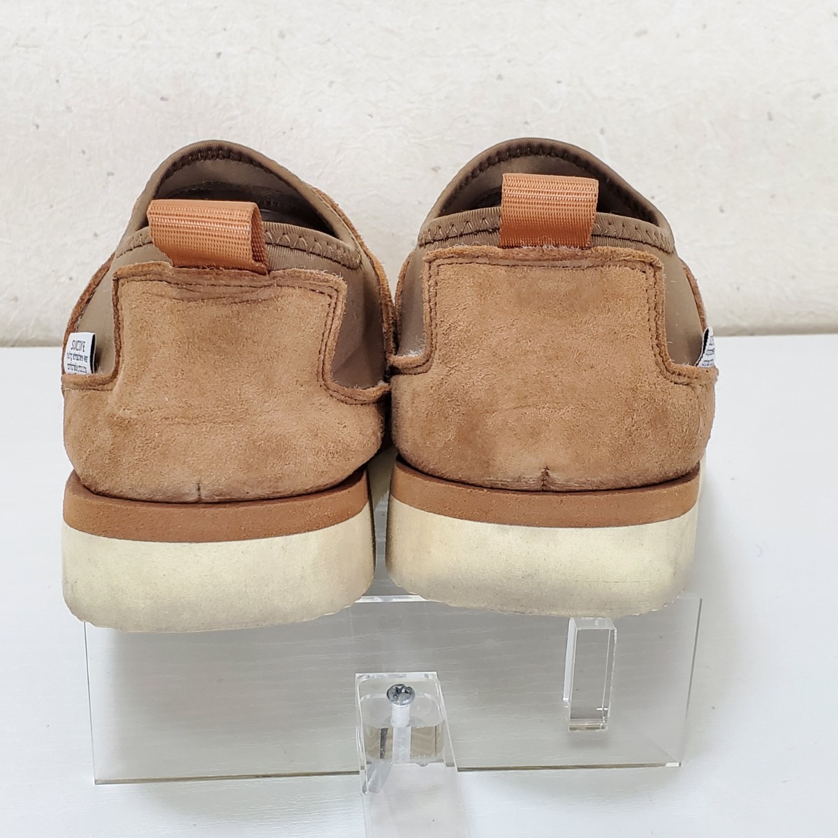 美品◆suicoke MOUTON SABO スイコック ムートン サボ スリッポン スエードレザー レディース(37■24.0cm) ベージュブラウン系_画像8