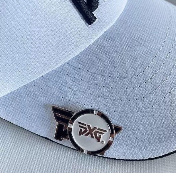 PXG スカル ゴルフキャップ 帽子 マグネットマーカー ホワイトの画像4
