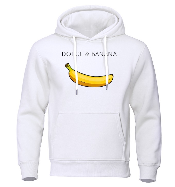 DOLCE＆BANANA ドルチェアンドバナナ フード付き パーカー ホワイト L_画像1