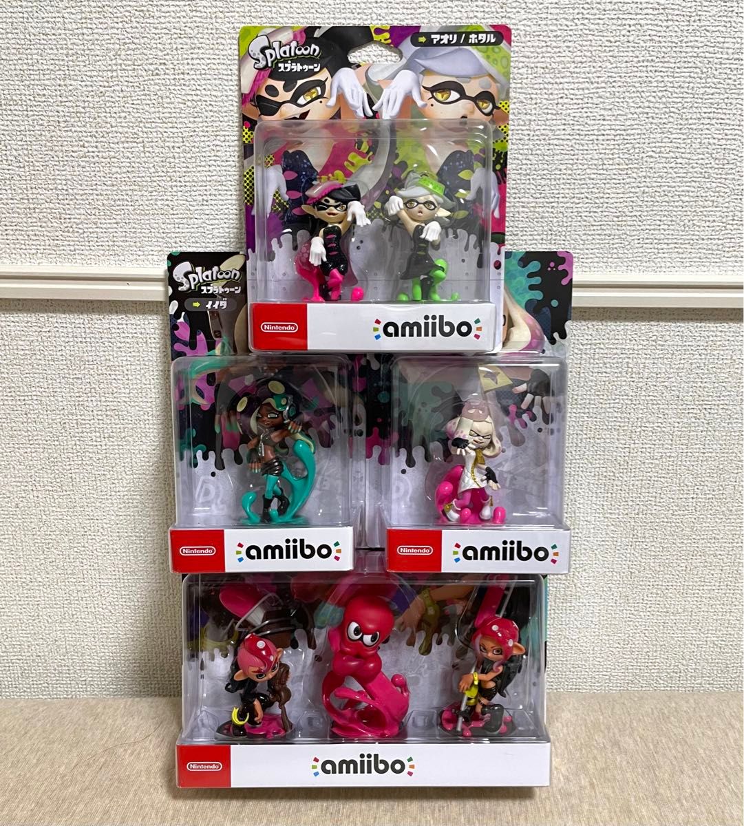 スプラ amiibo 7種セット 新品 ガール ボーイ タコ スプラトゥーン