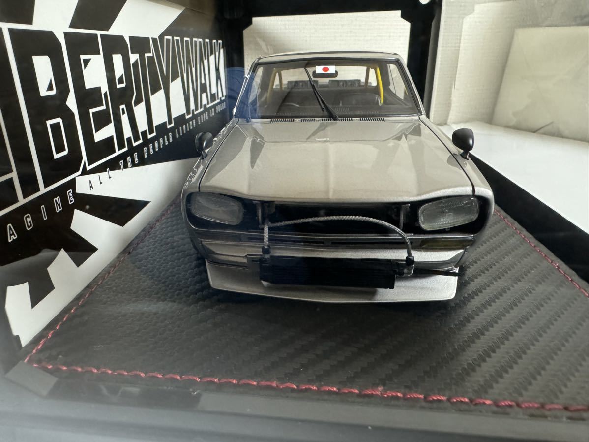 1/18 イグニッションモデル IG0438 LB-WORKS Hakosuka 2Door silver NISSAN 日産　スカイラインGT-R ハコスカ　シャコタン　★ジャンク