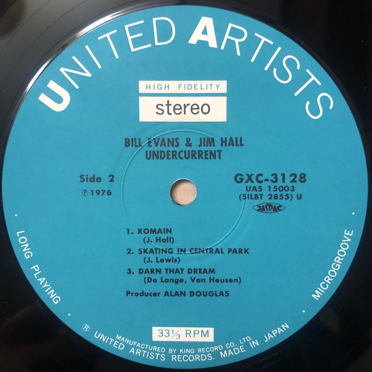 LP 美品 BILL EVANS, JIM HALL ビル・エヴァンス/UNDERCURRENT アンダーカレント['62年作:帯:ピアノとギターによる親密な対話のような音楽]_画像5