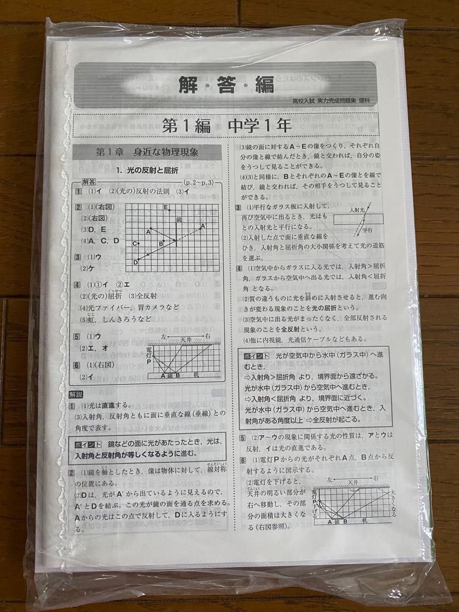 高校入試　実力完成問題集　理科　早稲田アカデミー