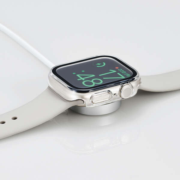 【3コ】エレコム Apple Watch series7 41mm フルカバーケース 反射防止 アップルウォッチ クリア AW-21BFCGMCR 4549550240383　_画像7