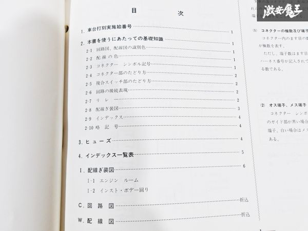 日産 純正 BK10 Be-1 Be1 配線図集 昭和62年1月 1987年 整備書 サービスマニュアル 1冊 即納 棚S-3_画像6