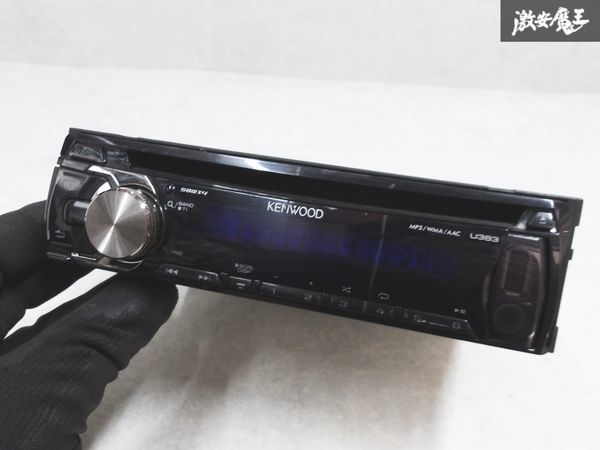 保証付 音OK KENWOOD ケンウッド U383D CD プレイヤー オーディオ デッキ 1DIN USB 即納 棚N-1_画像5
