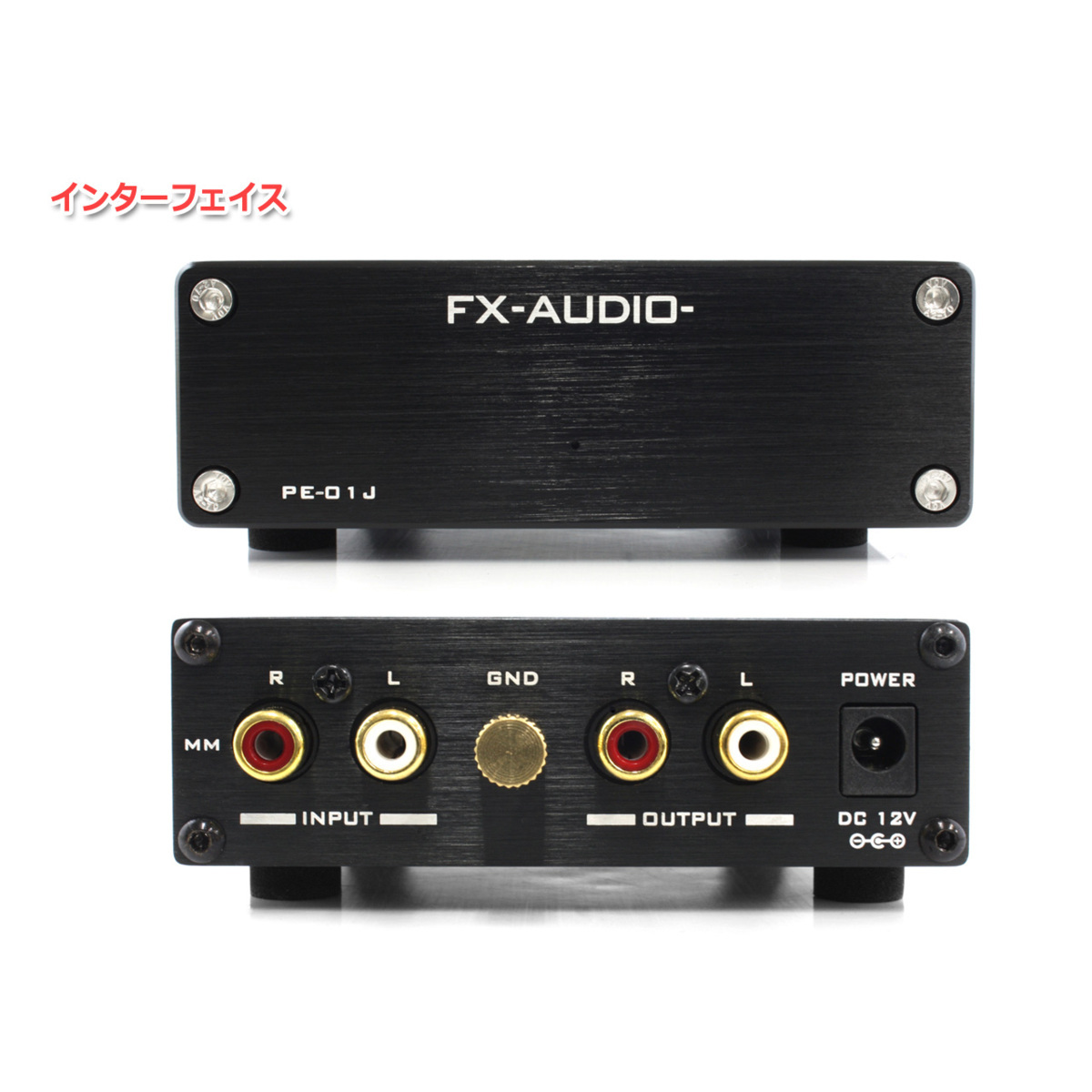 FX-AUDIO- PE-01J [ブラック] MMカートリッジ対応 フォノイコライザー プリアンプ_画像2