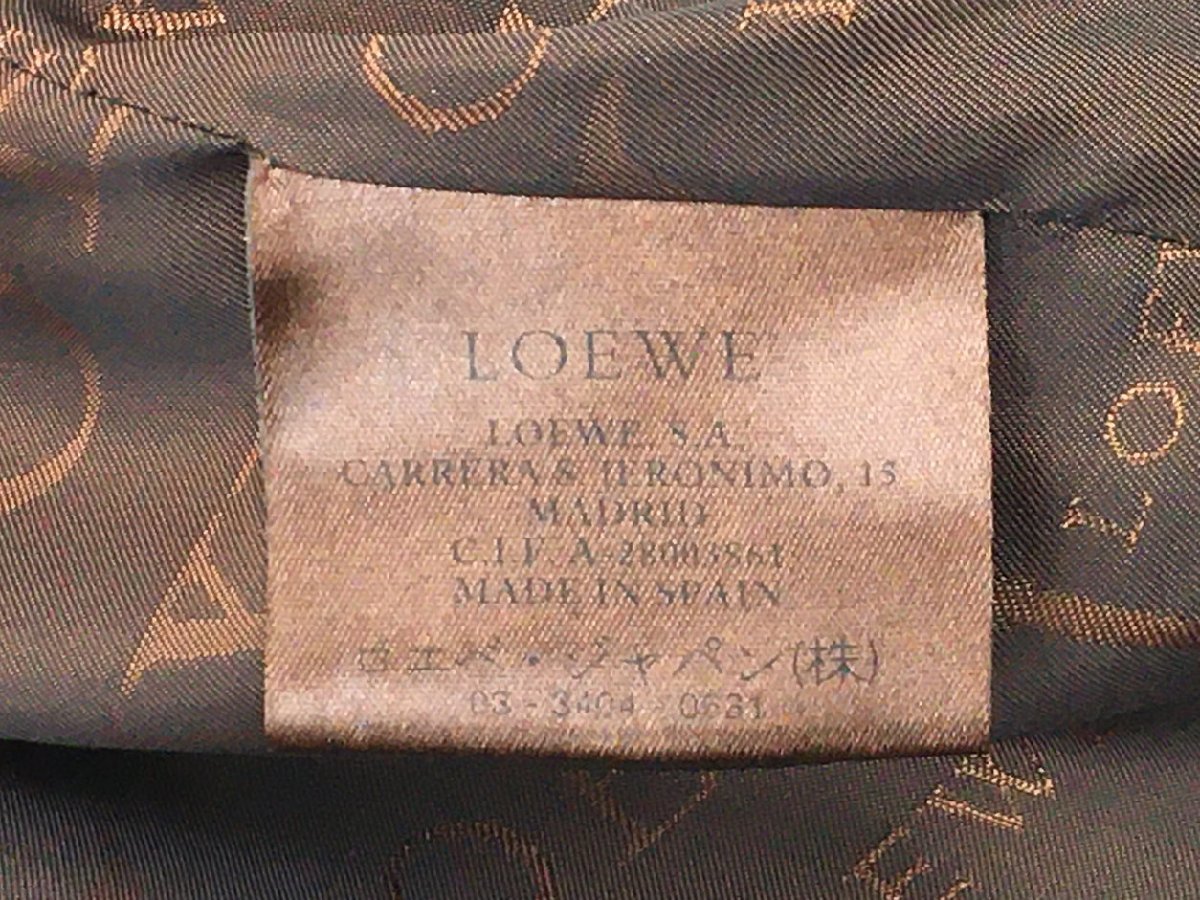 ロエベ LOEWE ハーフコート 48 キャメル 長(zhǎng)袖 羊革 ラムレザー 子羊 2312WS006