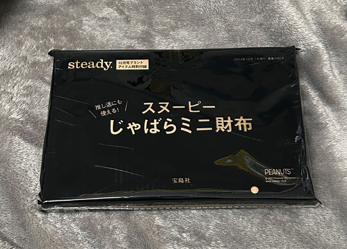 steady.（ステディ）2023年　12月号　付録　推し活にも使える！ スヌーピー じゃばらミニ財布