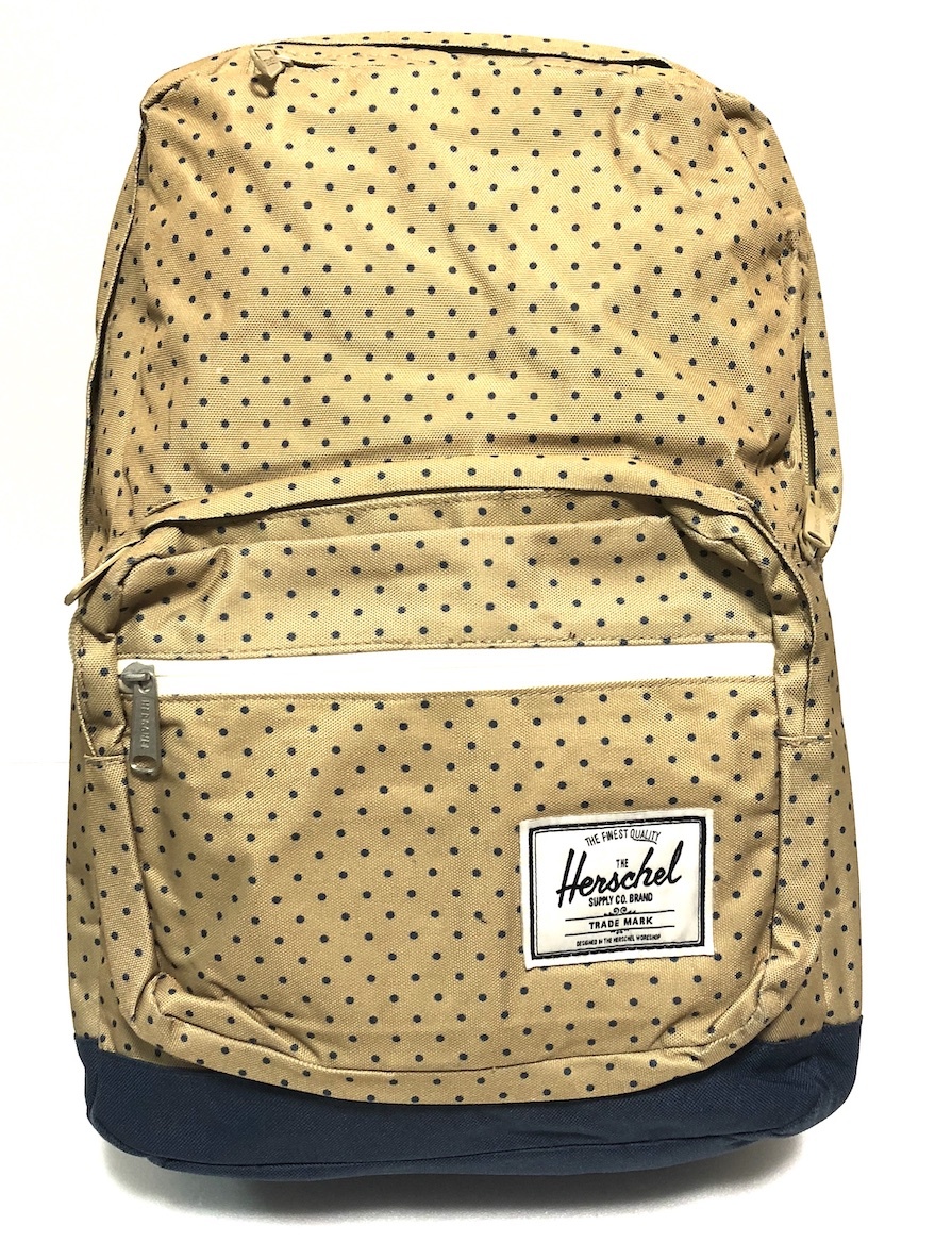 HERSCHEL is - shell backpack bag dot pattern khaki navy Day Pack polka dot BEAMS