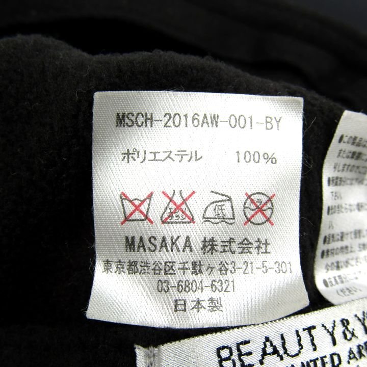 ビューティアンドユースユナイテッドアローズ キャップ MASACA HAT ブランド 帽子 レディース メンズ ブラック BEAUTY&YOUTH_画像5