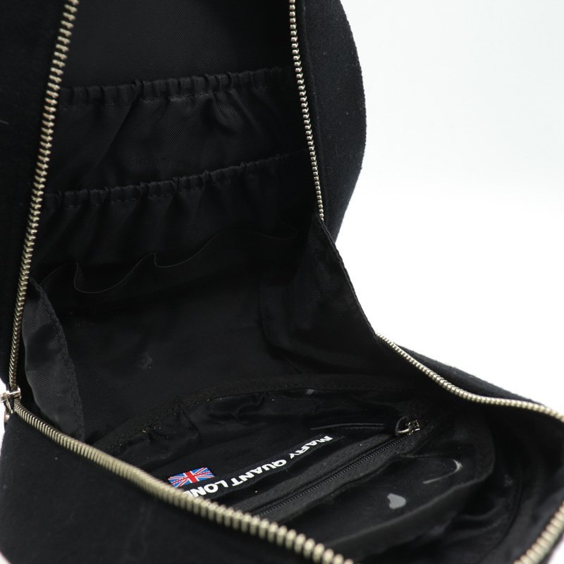 マリークヮント ハンドバッグ デイジー 丸型 エナメル ブランド 鞄 カバン 黒 レディース ブラック MARY QUANT_画像4