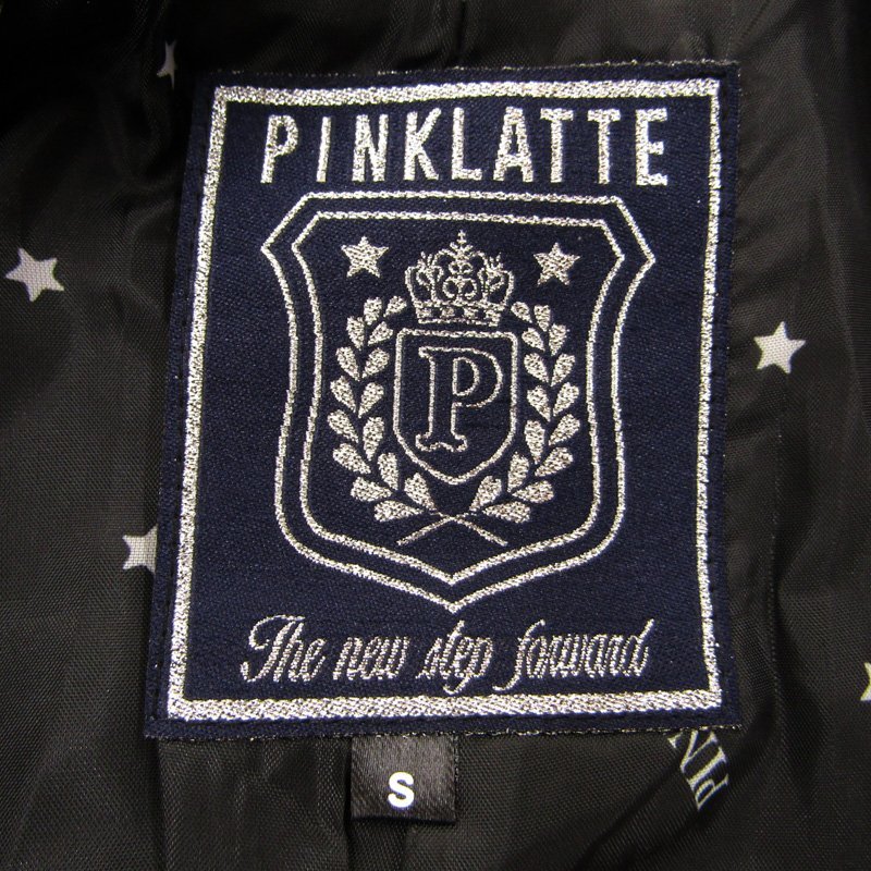 ピンクラテ テーラードジャケット スクール風 卒入学式 未使用品 キッズ 女の子用 Sサイズ ブラック PINKLATTE_画像3