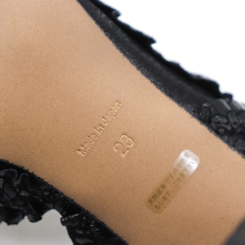 ジルスチュアート パンプス 本革 レザー 靴 シューズ 日本製 黒 レディース 23cmサイズ ブラック JILLSTUART_画像4
