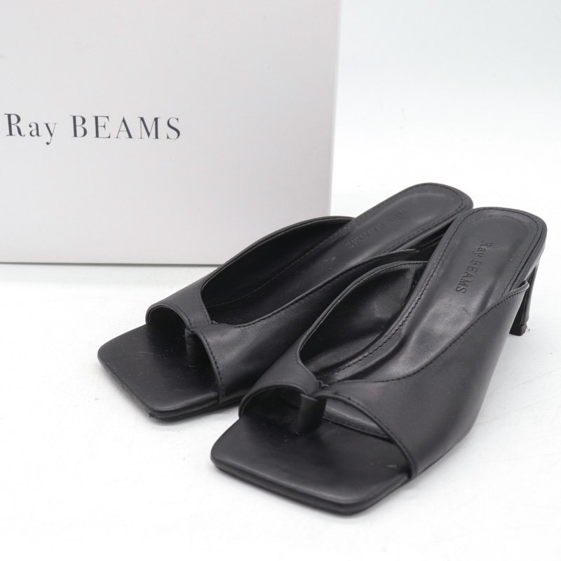 レイビームス サンダル トング 靴 シューズ 黒 レディース 23cmサイズ ブラック Ray Beams_画像1