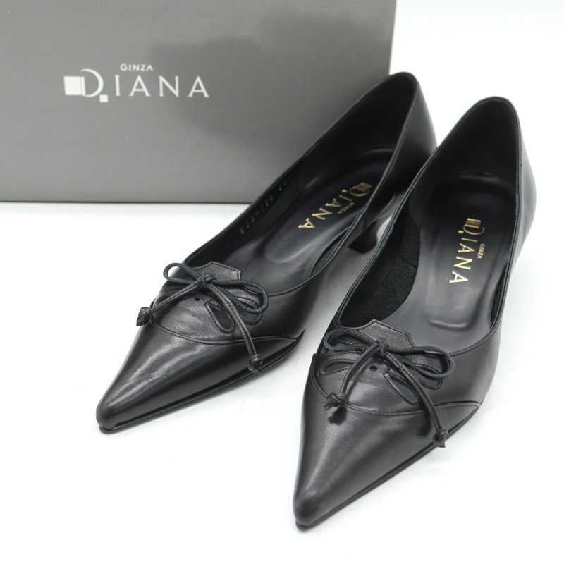 ダイアナ パンプス 靴 シューズ 黒 レディース 22.5cmサイズ ブラック DIANA_画像1