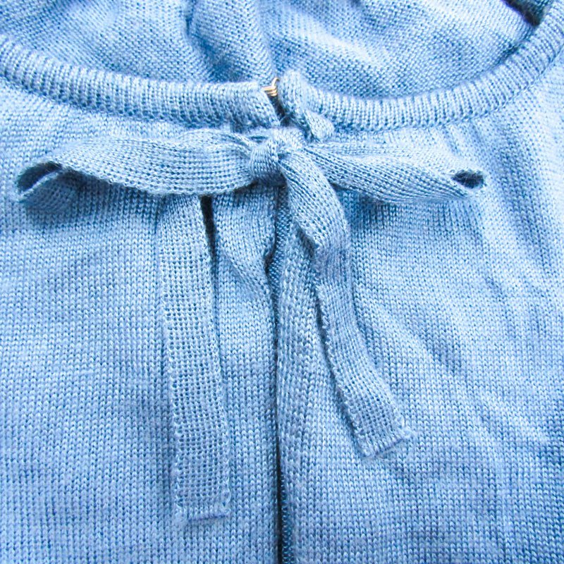  Celine long sleeve sweater cashmere . made in Japan Kids for girl 130 size blue CELINE
