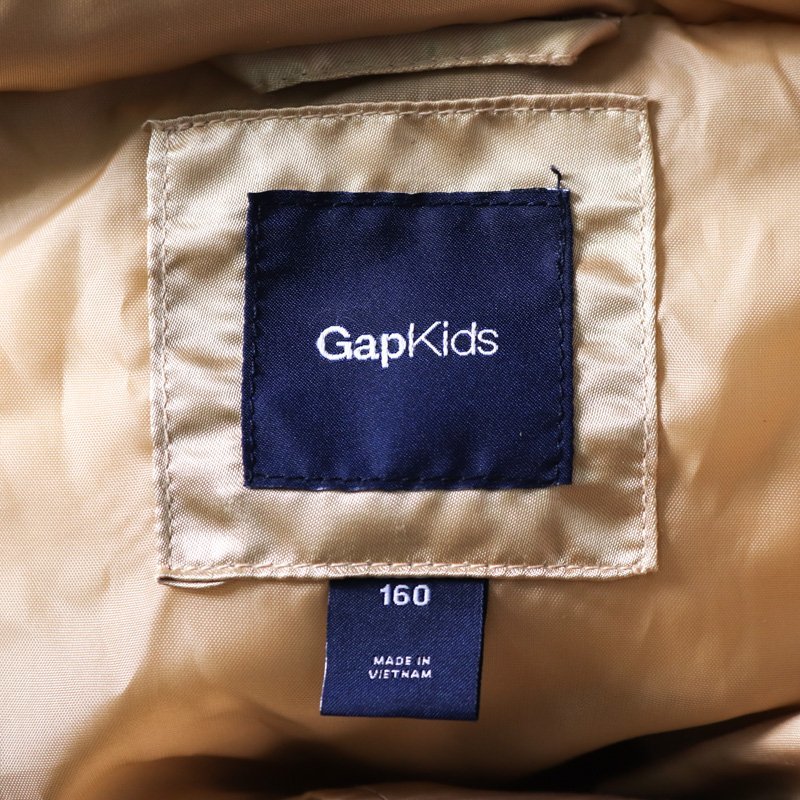  Gap down jacket jumper fur attaching outer Kids for girl 160 size Gold GAP