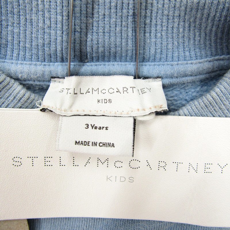 ステラマッカートニー 長袖スウェット スエット トレーナー キッズ 女の子用 3yearsサイズ ブルー Stella McCartney_画像3