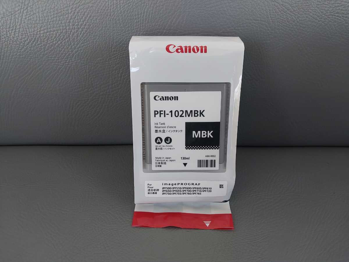 キャノン/CANON　純正インクタンク　PFI-102MBK　推奨使用期限切れ　_画像1