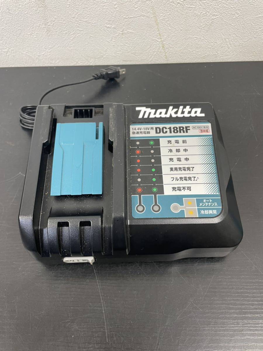 a☆●57① makita 急速充電器DC18RF 14.4V-18V用 急速充電 DC18RF USB 端子付き マキタ 電動工具 _画像1