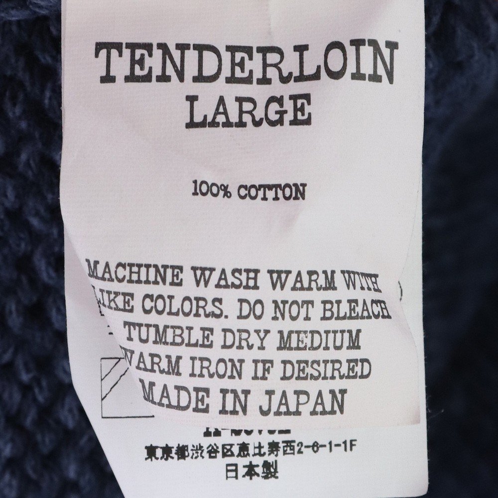 TENDERLOIN 19AW MOCK NECK COTTON KNIT Lサイズ ネイビー テンダーロイン モックネックコットンニット セーター_画像6