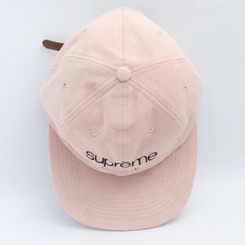 SUPREME 16SS Suede Classic Logo 6-Panel Cap ピンク シュプリーム スエード クラシックロゴ 6パネルキャップ_画像6