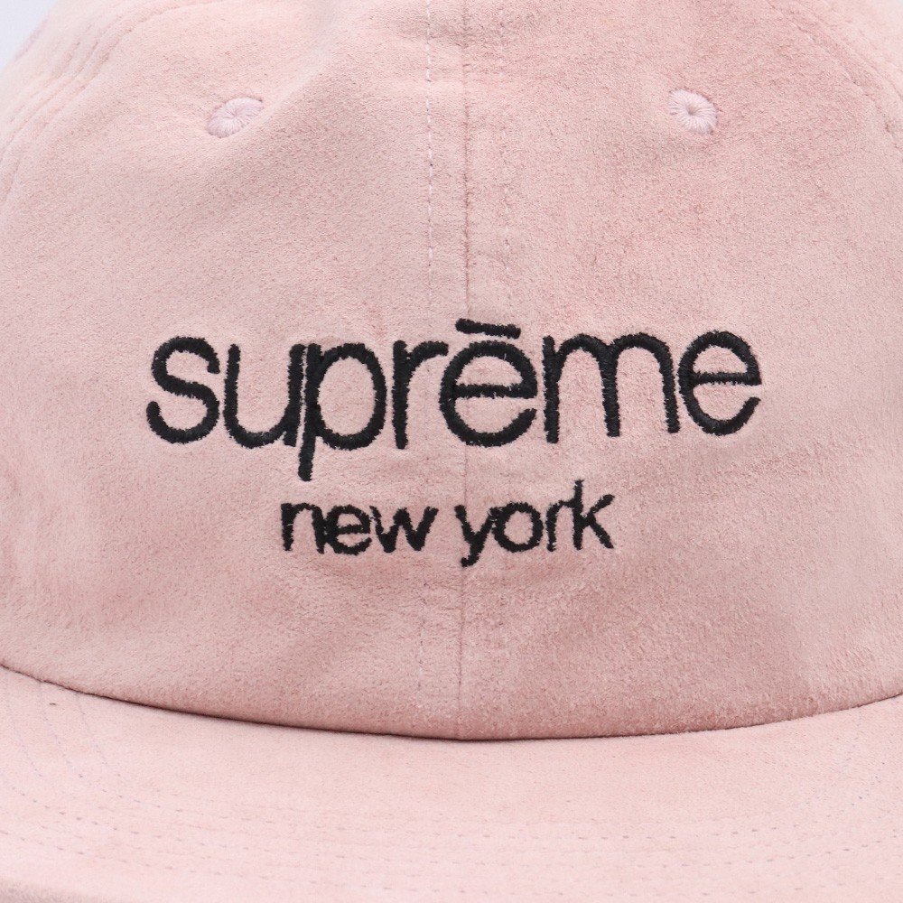 SUPREME 16SS Suede Classic Logo 6-Panel Cap ピンク シュプリーム スエード クラシックロゴ 6パネルキャップ_画像3