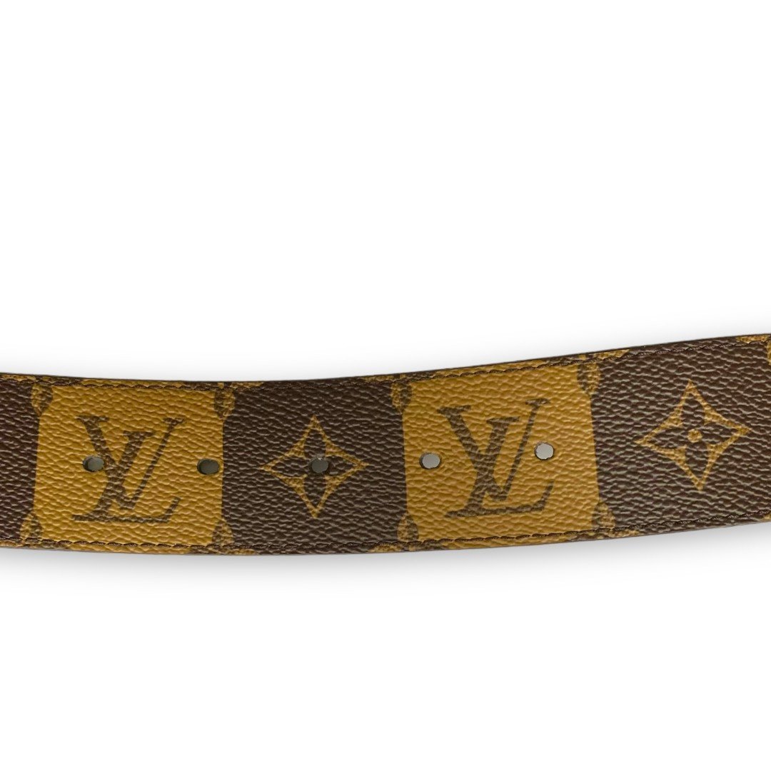 LOUIS VUITTON × NIGO 21AW リバーシブルベルト サイズ 95/38 ブラウン ゴールド M0470 ルイヴィトン ニゴー_画像7