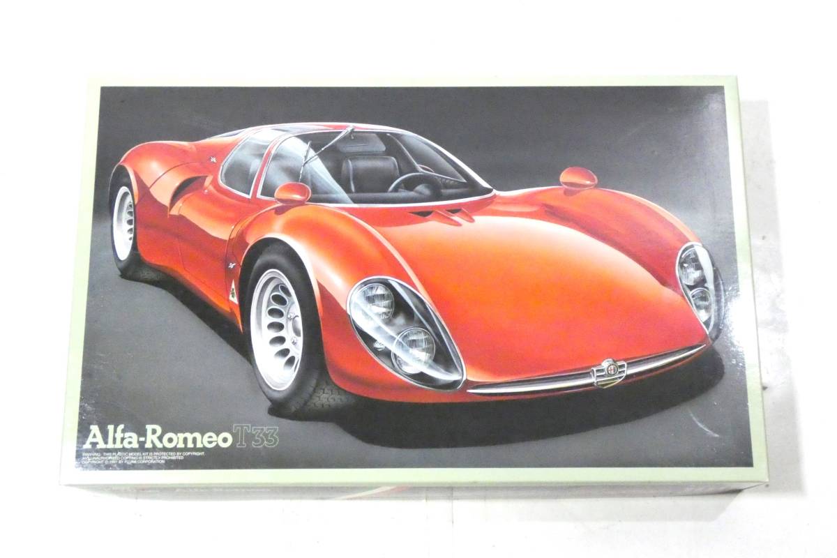 6274Y/【未組立】 FUJIMI Alfa-Romeo T33 1/16 14 アルファロメオ ティーポ 33 フジミ模型 プラモデル_画像1