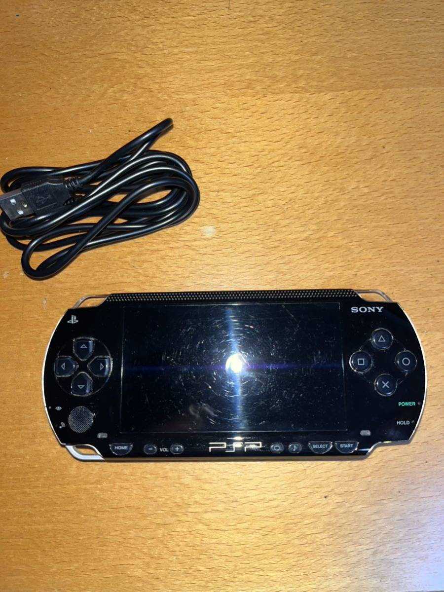 PSP本体（PSP-1000/ブラック） PSP 初期化済み動作確認済み