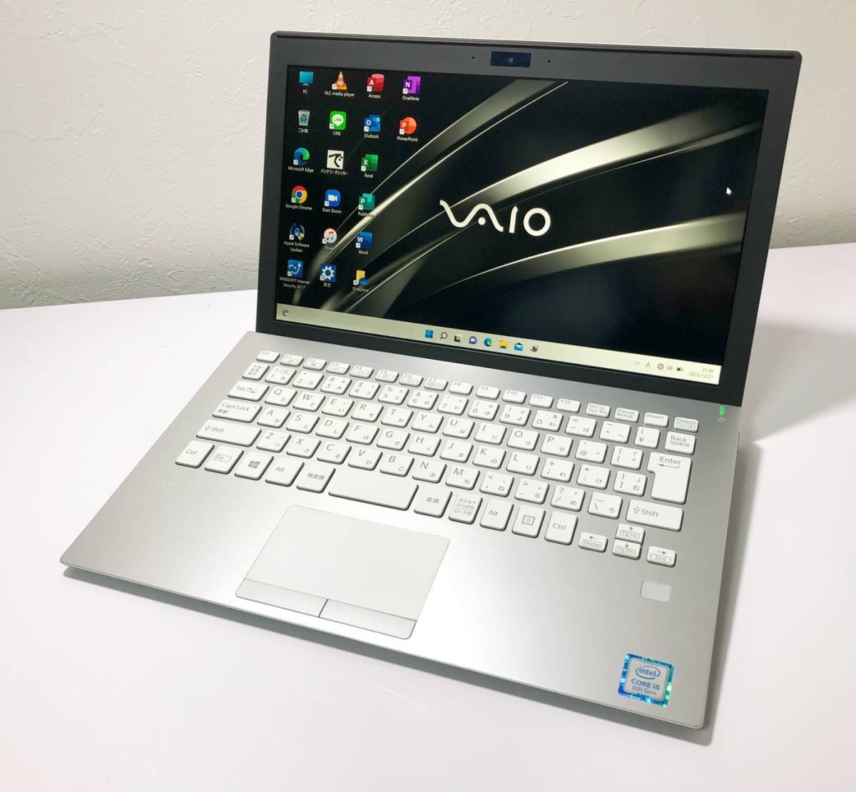 VAIO VJPF11C11N Core i5 8250U 1.6GHz RAM8G SSD256G Windows11！11.6型FHD液晶快速PC！Office2021_画像1