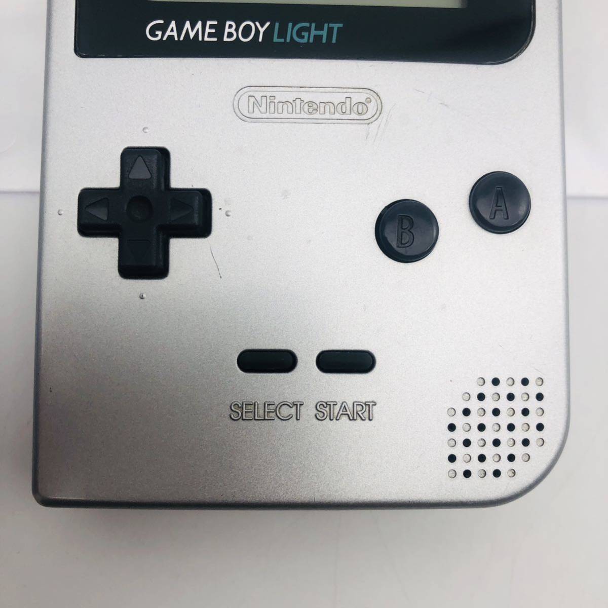 任天堂 GAME BOY LIGHT シルバー 本体◆動作確認済 現状品 Nintendo ゲームボーイライト 銀色 ニンテンドー _画像5