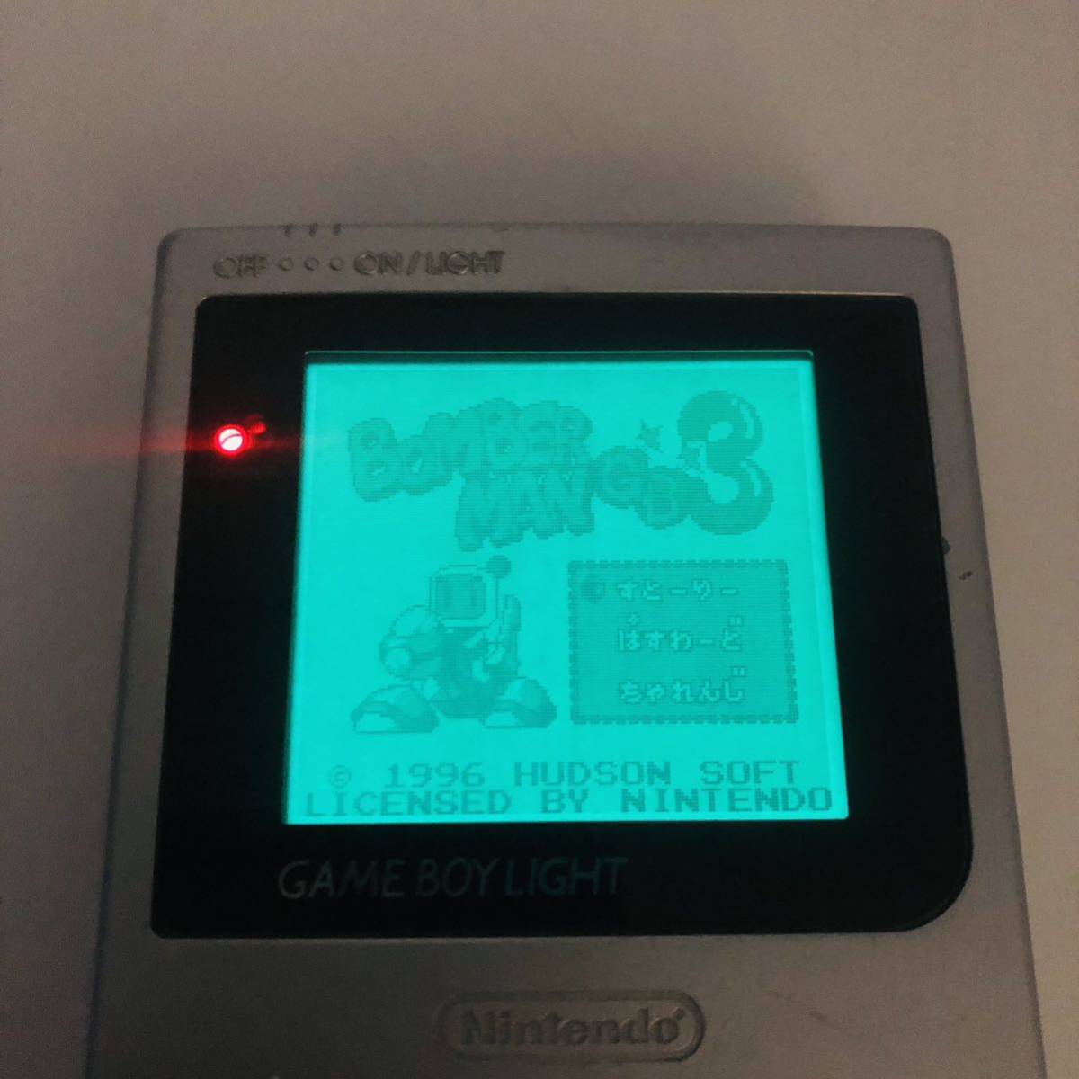 任天堂 GAME BOY LIGHT シルバー 本体◆動作確認済 現状品 Nintendo ゲームボーイライト 銀色 ニンテンドー _画像2