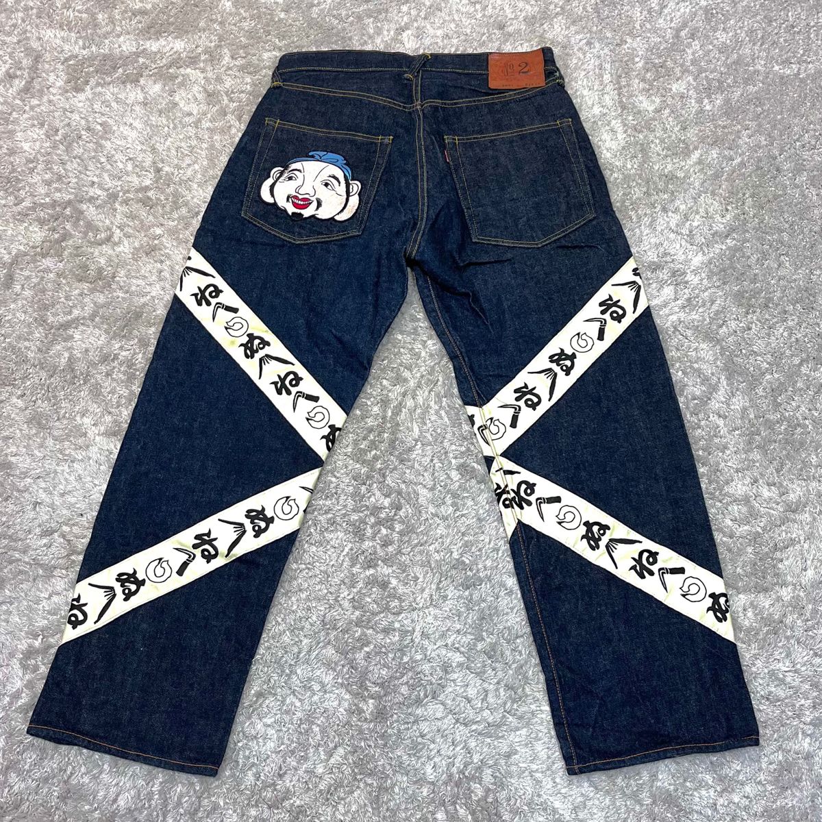 レア【極美品】エヴィス 刺繍テープ 恵比寿様ワッペン No 2 レア【極美品】エヴィス 刺繍テープ 恵比寿様ワッペン No 2