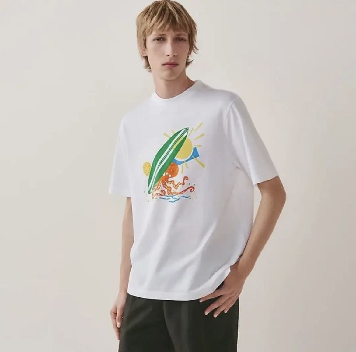 Yahoo!オークション - 新品未使用 エルメス メンズ 2023 Tシャツ