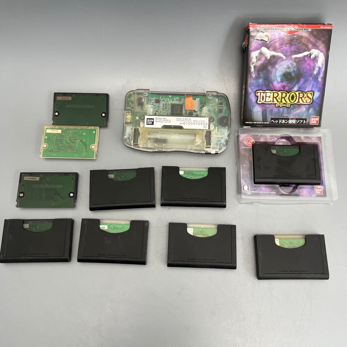 1円スタート ジャンク ワンダースワン カラー 本体 ソフト セット まとめ売りWSC-001 ゲーム機 レトロゲームWonderSwan _画像8