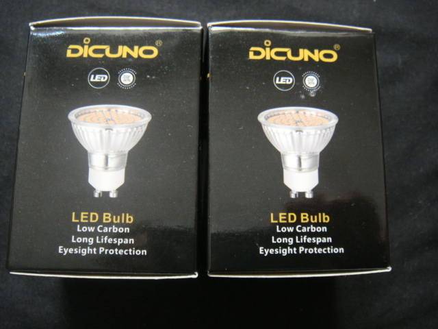 DiCUNO／＜LEDバルブ*LEDスポットライト*(Model:GU10-60SMD)5W・2個＞□彡『未使用品』_画像1