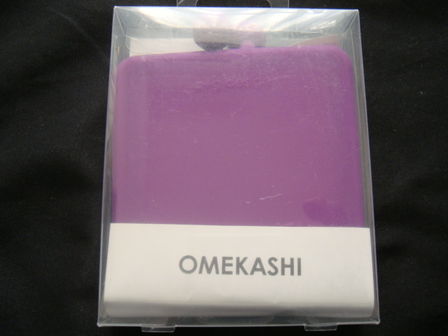 OMEKASHI*o mechanism si|<. soup .. check . indispensable item!! silicon made. bulrush .. mirror * purple >*.[ unused goods ]